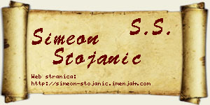 Simeon Stojanić vizit kartica
